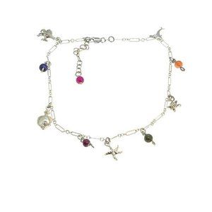925SS  jade anklet lucky charms jewelry